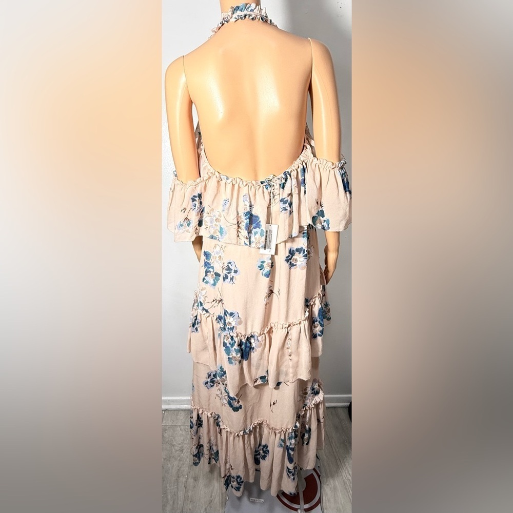 Ulla Johnson Blue Floral High Low Dress - Picture 6 of 16